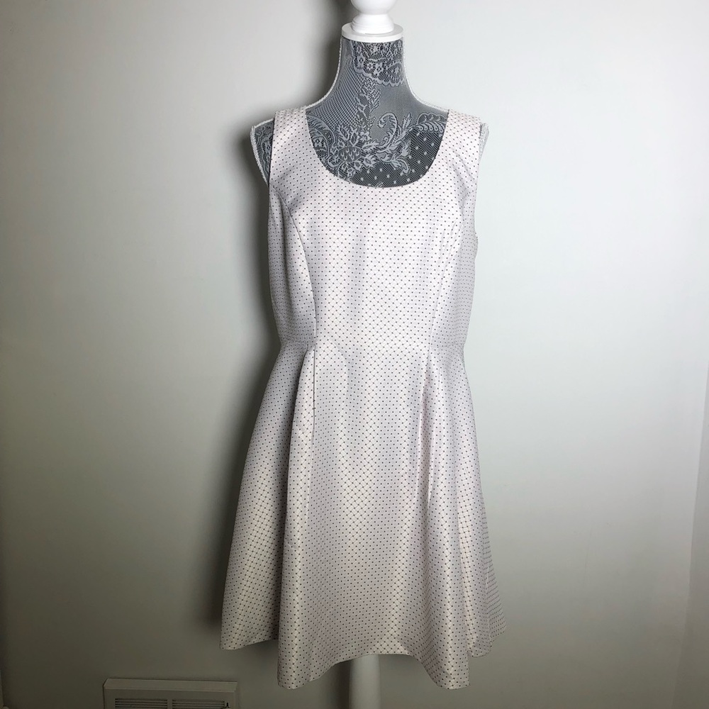Jacob A Line Black and White Polka Dot Dress